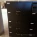 Global Black 5 Drawer Lateral File Cabinet With Chrome Handles